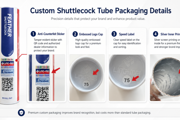 custom shuttlecock packaging